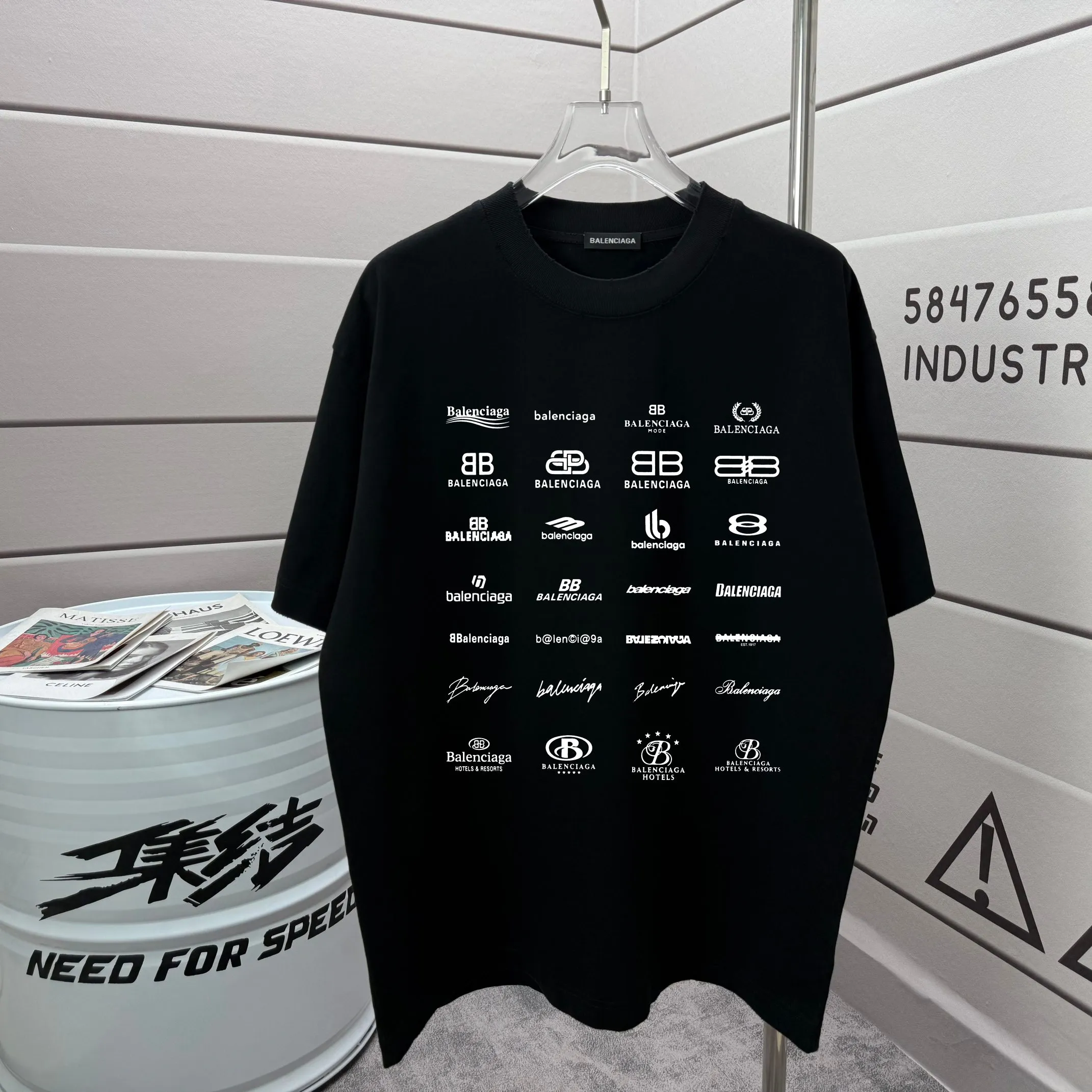 # * Balenciag*2026 New Arrival 320 tee Same Style : Size :S M L XL XXL Size： S （90-130 ） M （120-150 ） L （140-165 ） XL （160-180 ） XXL （180-210 ）